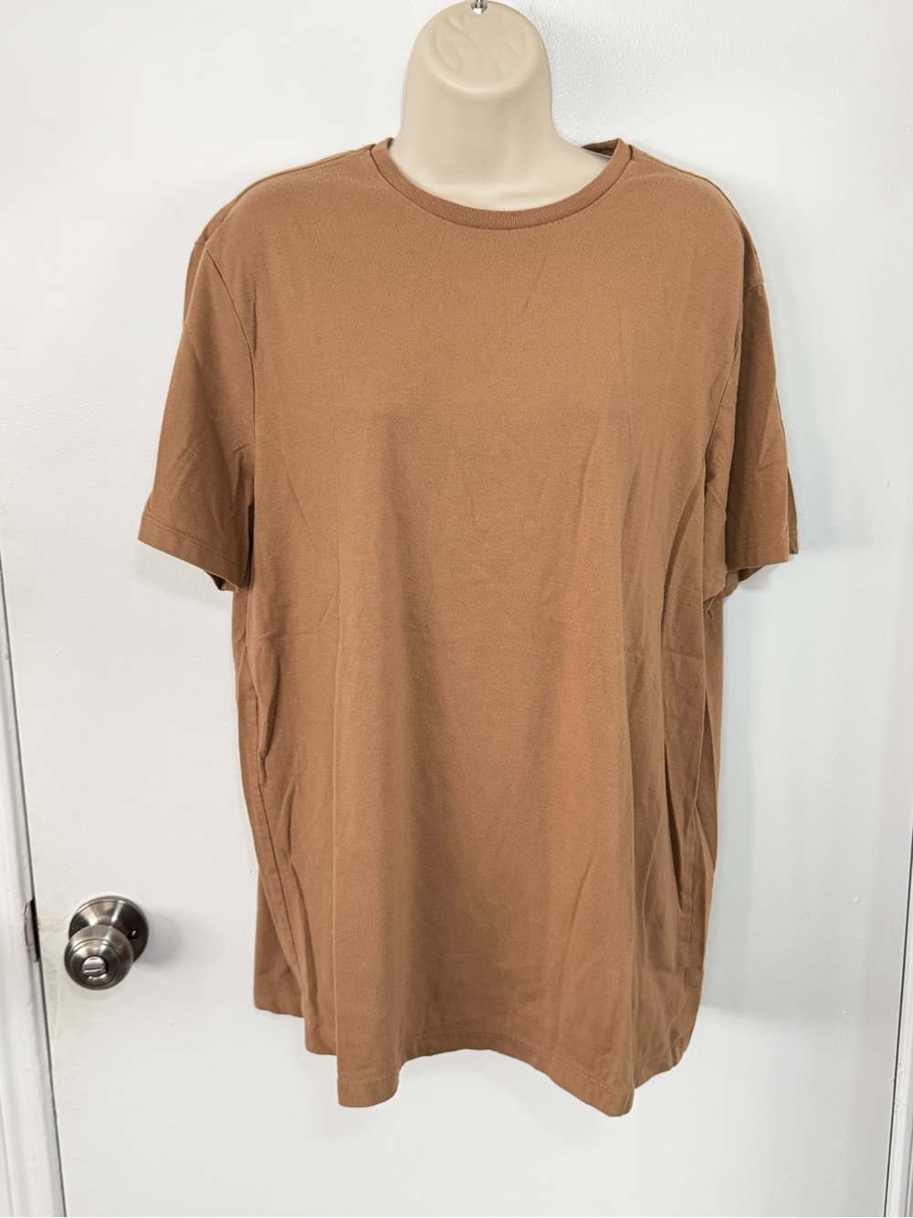 Goodfellow & Co Short Sleeve Crewneck T-Shirt - Brown Tan L
